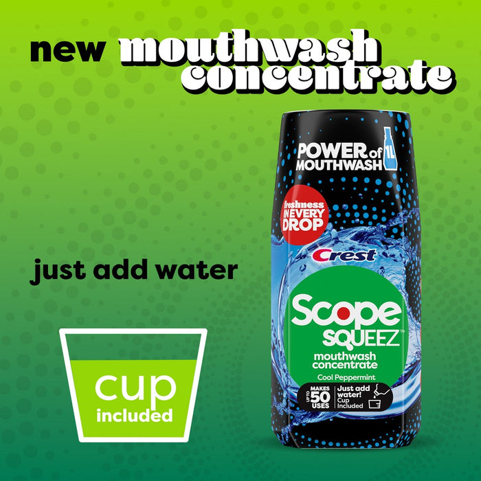 Scope Squeez Mouthwash Concentrate - Cool Peppermint - 1.69 fl oz