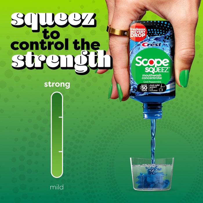 Scope Squeez Mouthwash Concentrate - Cool Peppermint - 1.69 fl oz