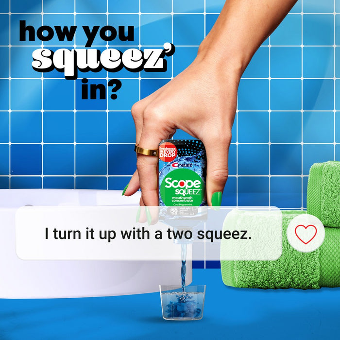 Scope Squeez Mouthwash Concentrate - Cool Peppermint - 1.69 fl oz