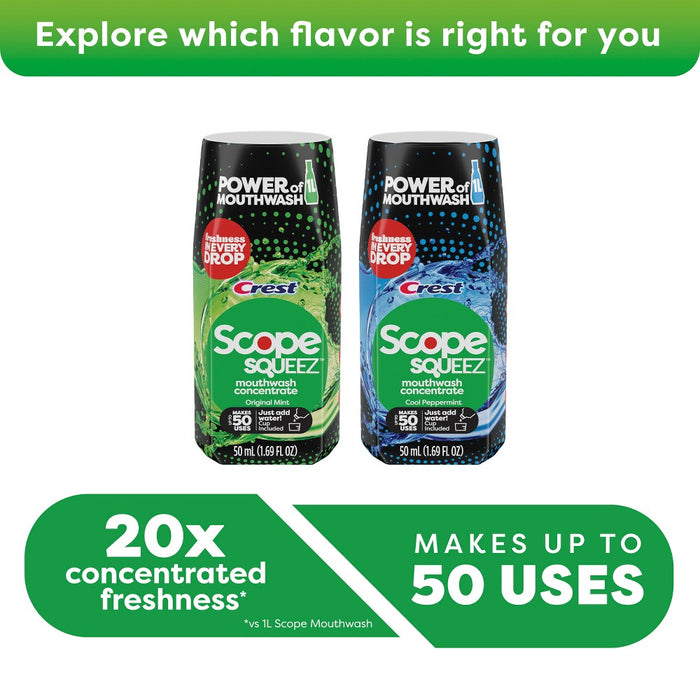 Scope Squeez Mouthwash Concentrate - Cool Peppermint - 1.69 fl oz
