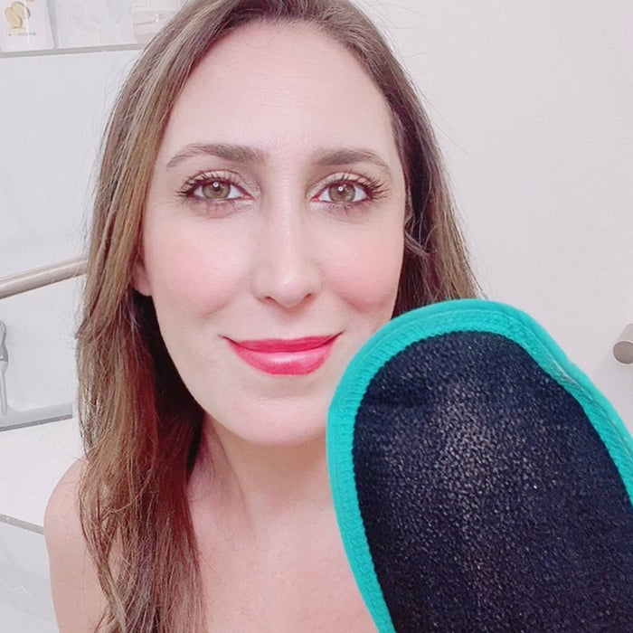 Dermasuri Exfoliating Face Mitt Scrub Scrubber - 1ct