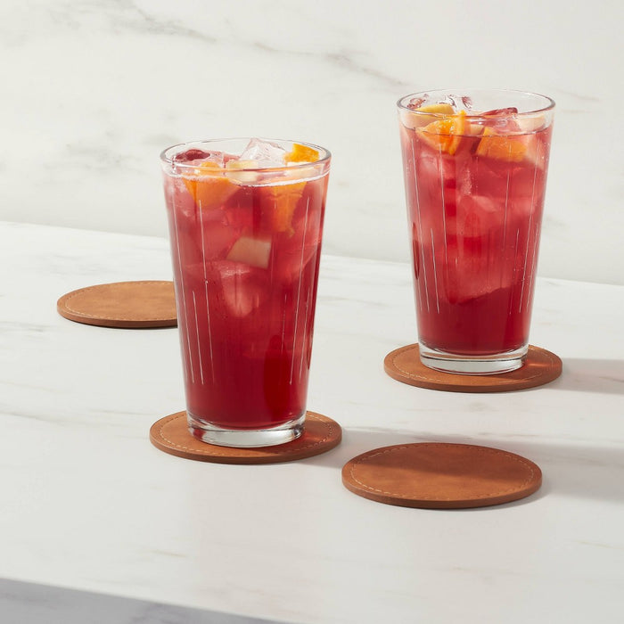 4pk Faux Leather Coasters - Threshold