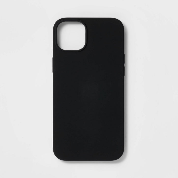 Apple iPhone 14 Plus Magnetic Case - heyday Black Silicone