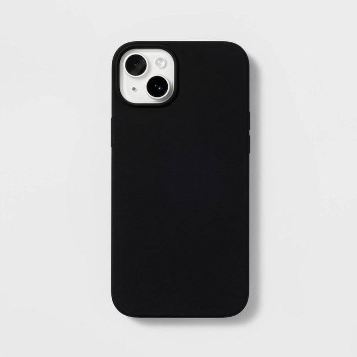 Apple iPhone 14 Plus Magnetic Case - heyday Black Silicone