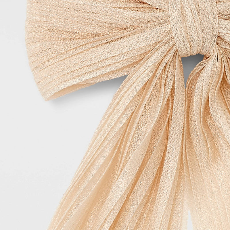 Chiffon Bow Barrette Hair Clip - A New Day Cream