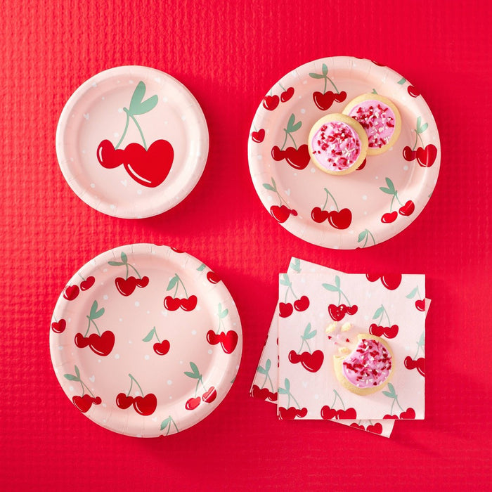 20ct Cherry Lunch Napkins - Spritz