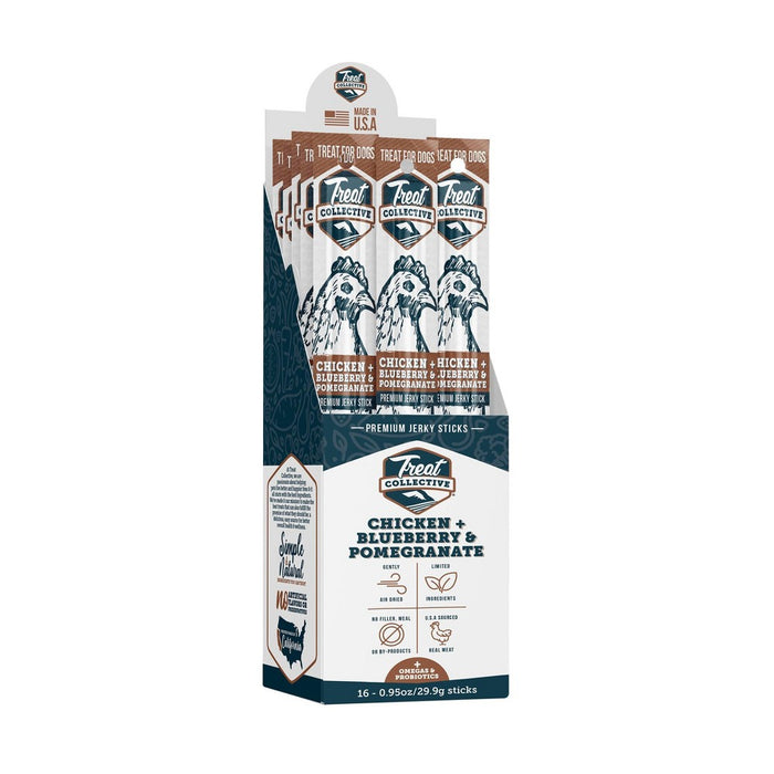Treat Collective Chicken, Blueberry and Pomegranate Single Stick Dog Treat - 0.95oz
