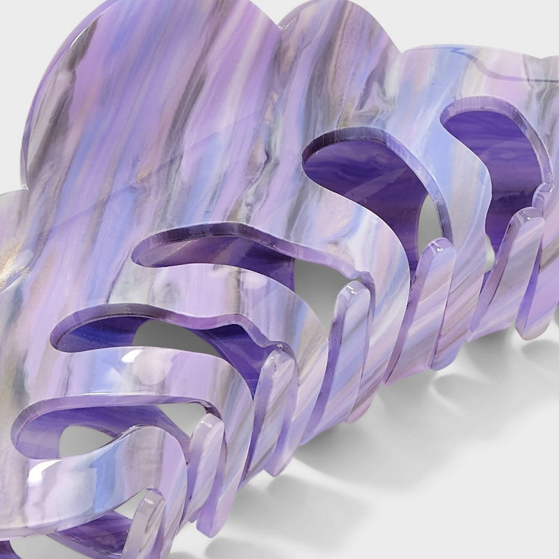Marbled Crown Jumbo Claw Hair Clip - A New Day Violet