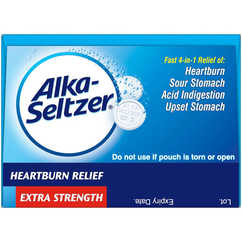 Alka-Seltzer Extra Strength Antacid Heartburn Effervescent Tablets - 24ct