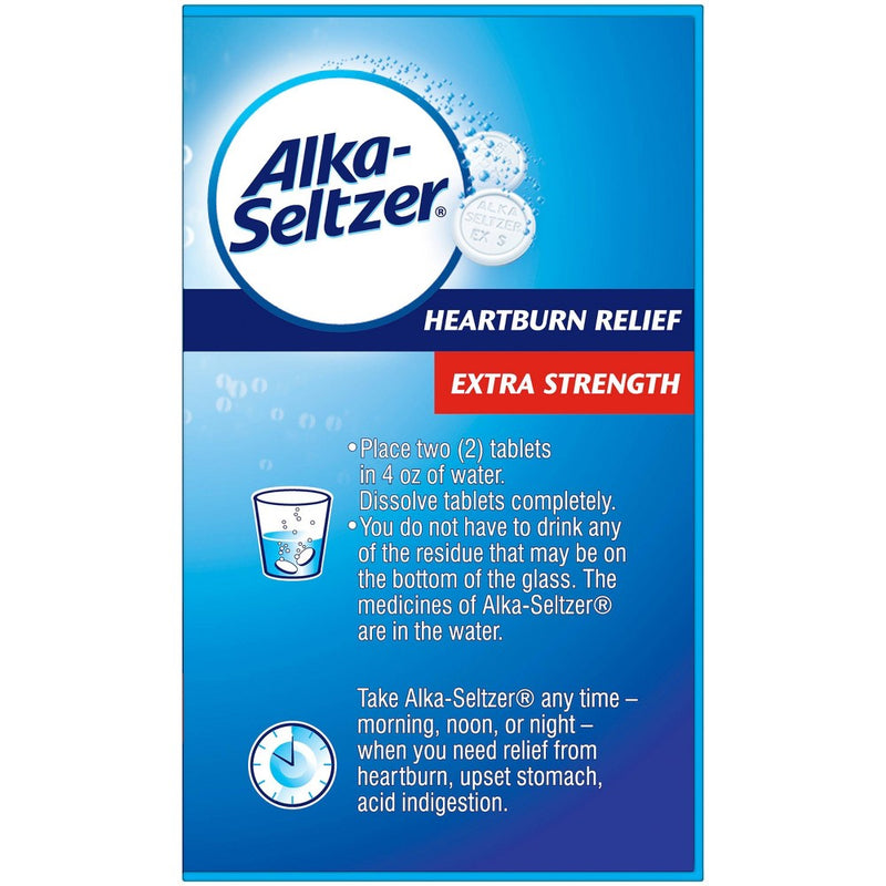 Alka-Seltzer Extra Strength Antacid Heartburn Effervescent Tablets - 24ct