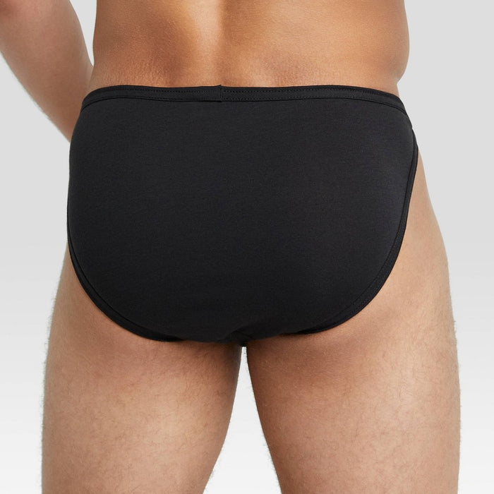 Hanes Premium Black Label Men's Bikini Underwear 6pk - Black/Blue/Red M