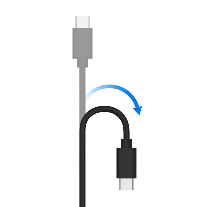 Just Wireless 4' TPU Type-C to USB-A Cable - Black