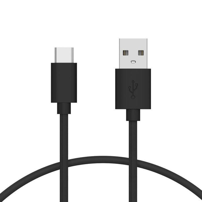 Just Wireless 4' TPU Type-C to USB-A Cable - Black