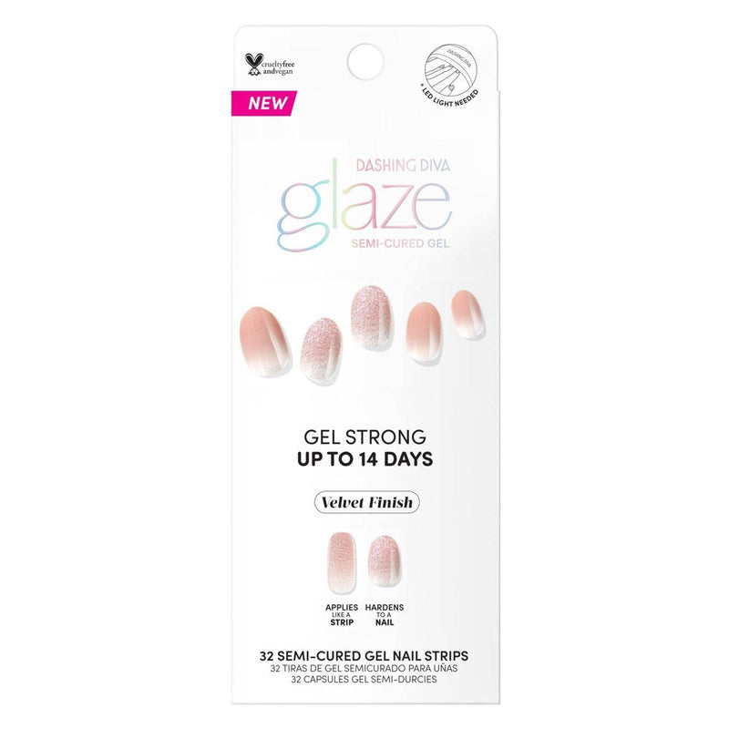 Dashing Diva Glaze Nail Art - Velvet Blush - 32ct