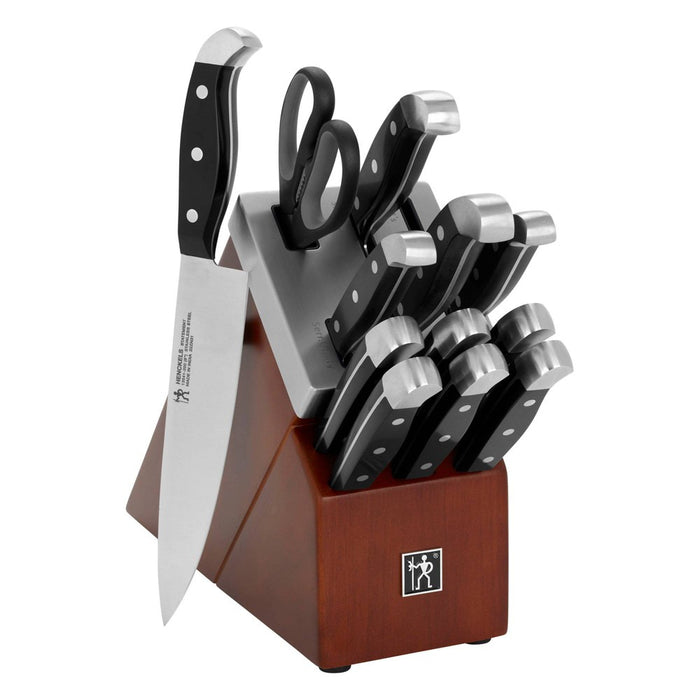 Henckels Statement 13pc Knife Block Set Black/Brown