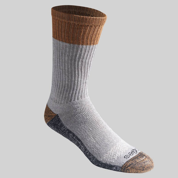 Dickies Men's Dri-Tech Moisture Control Crew Socks - Gray 6-12