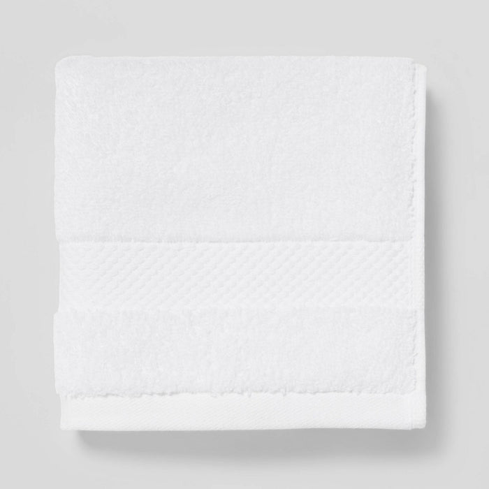 4pc Performance Plus Washcloths White - Threshold