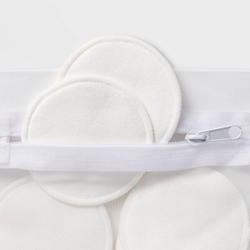 Reusable Make Up Removing Cotton Rounds with Washable Bag - White - 16ct - up & up