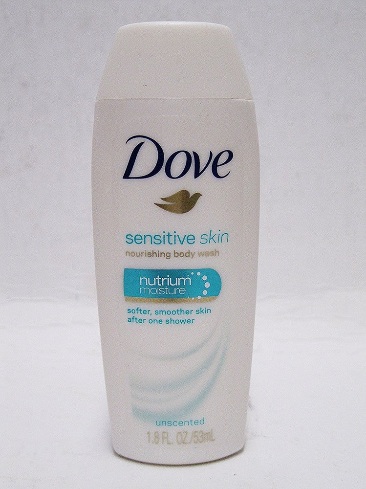 Dove Sensitive Skin Nourishing Body Wash, Nutrium Moisture, SINGELS1.8OZ