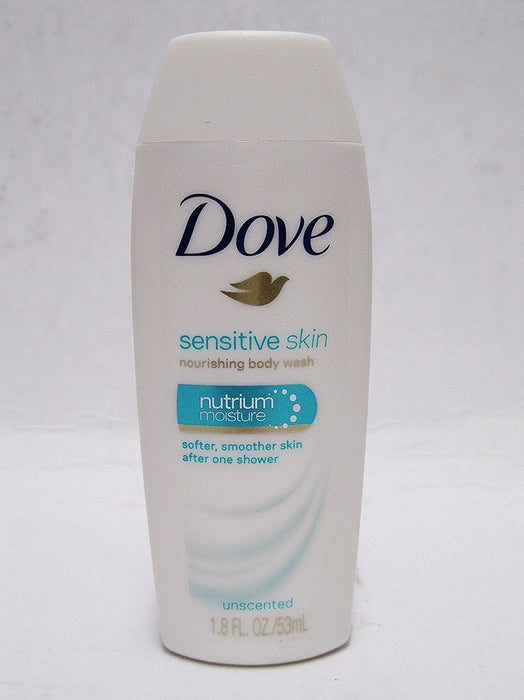 Dove Sensitive Skin Nourishing Body Wash, Nutrium Moisture, SINGELS1.8OZ