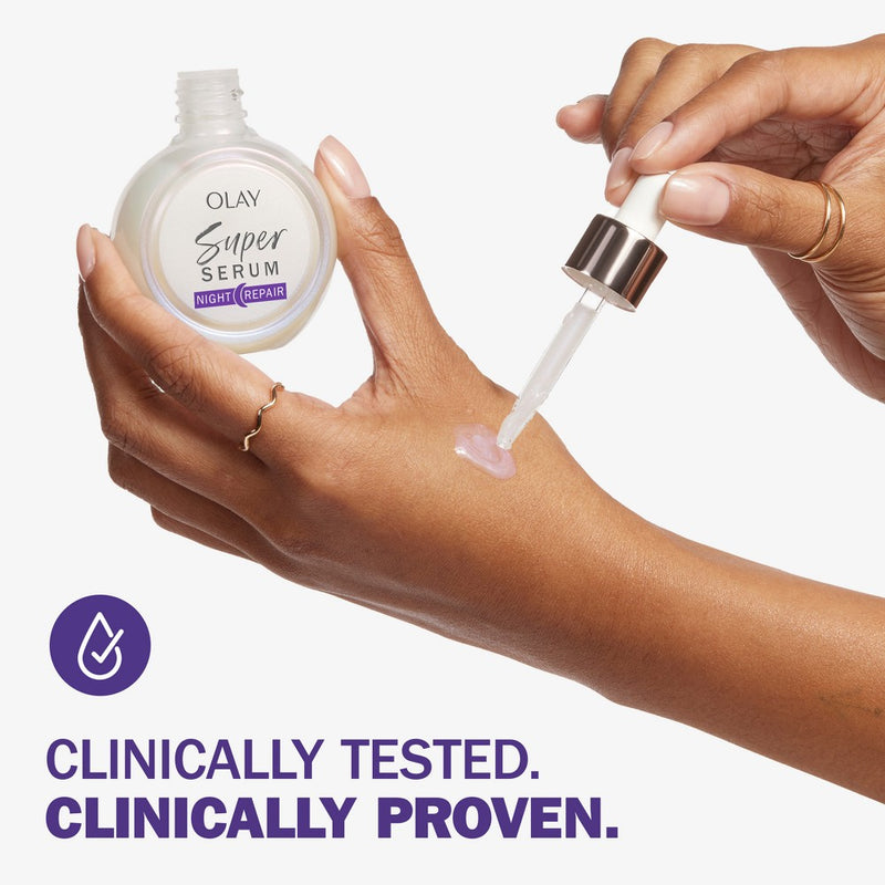 Olay Super Serum Night Repair Face Serum - Fragrance Free - 1.0 fl oz