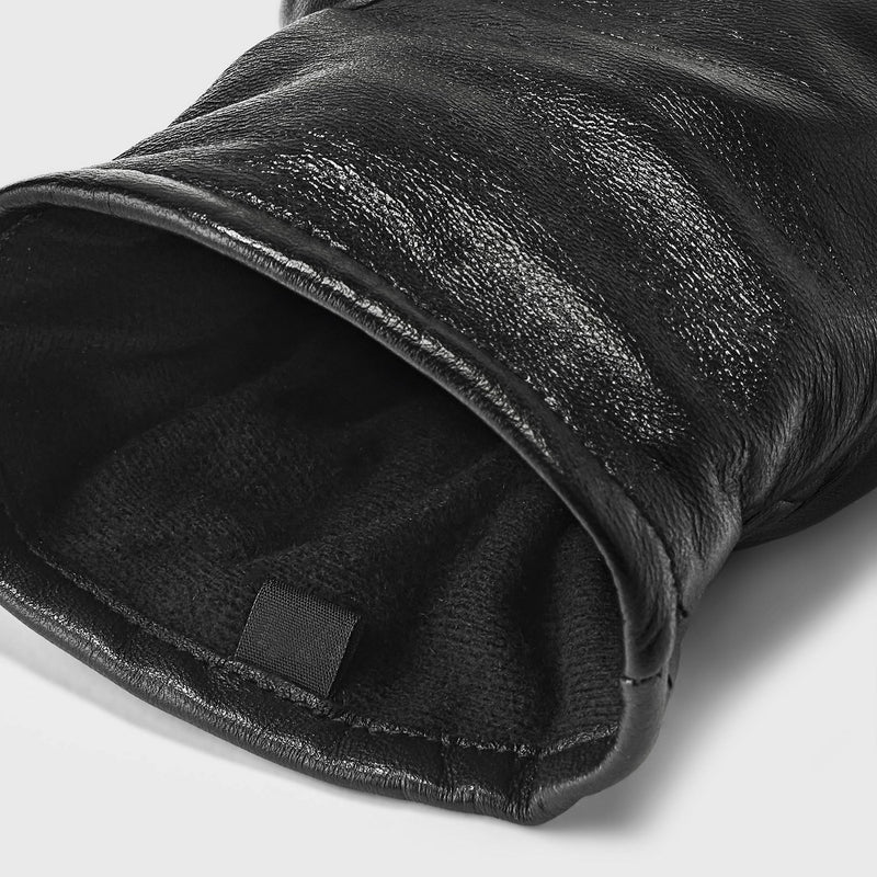 Men's Basic Triple Trim Touch Dress Gloves - Goodfellow & Co Black S/M