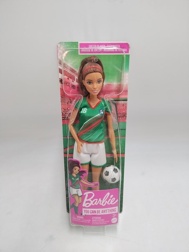 Barbie Soccer Doll - Green #16 Uniform