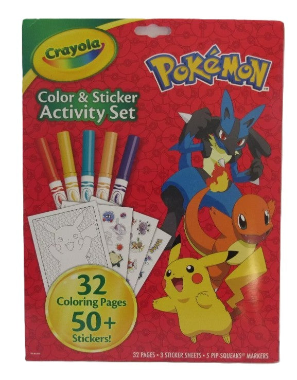 Crayola Pokemon Color & Sticker Activity Set