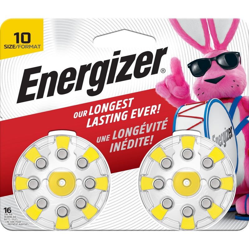 Energizer Size 10 Hearing Aid Batteries - Yellow 10pk