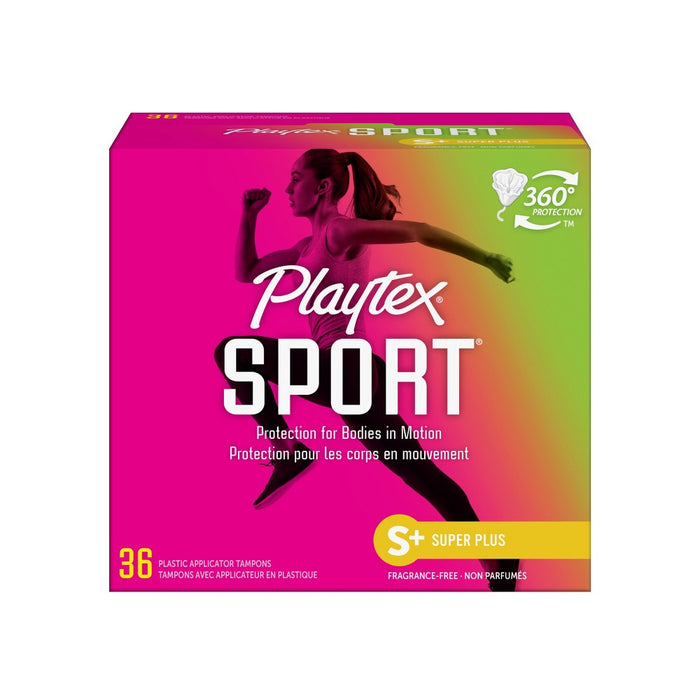 Playtex Sport Tampons - Plastic - Unscented - Super Plus - 36ct