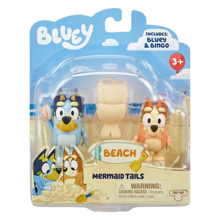 Bluey Mermaid Mini Figures - 2pk