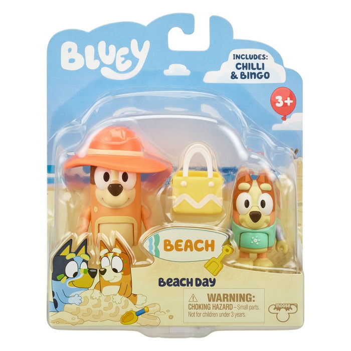 Bluey Beach Mini Figures - 2pk