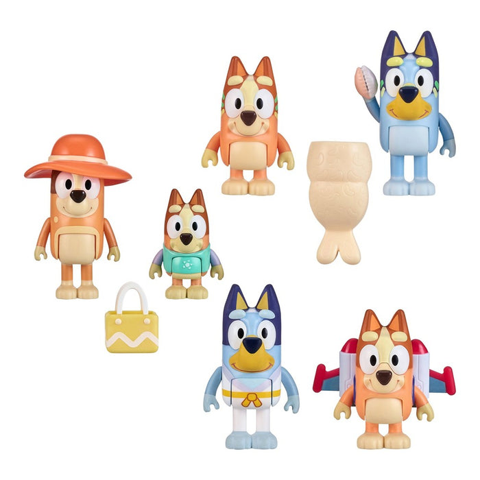 Bluey Beach Mini Figures - 2pk