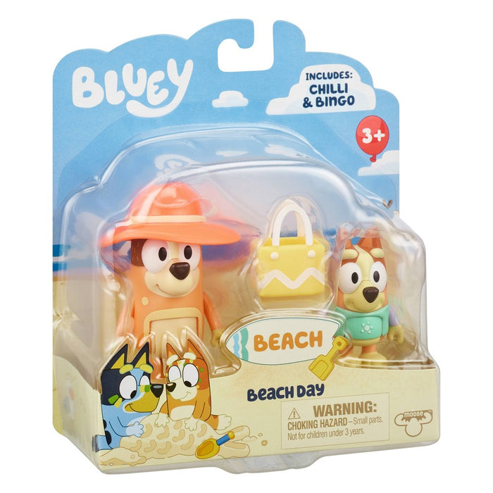 Bluey Beach Mini Figures - 2pk