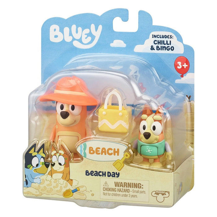 Bluey Beach Mini Figures - 2pk