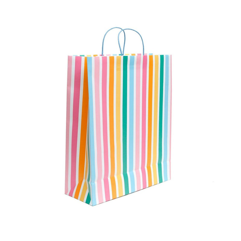 Jumbo Gift Bag with Stripes - Spritz (LOCAL PICKUP ONLY)