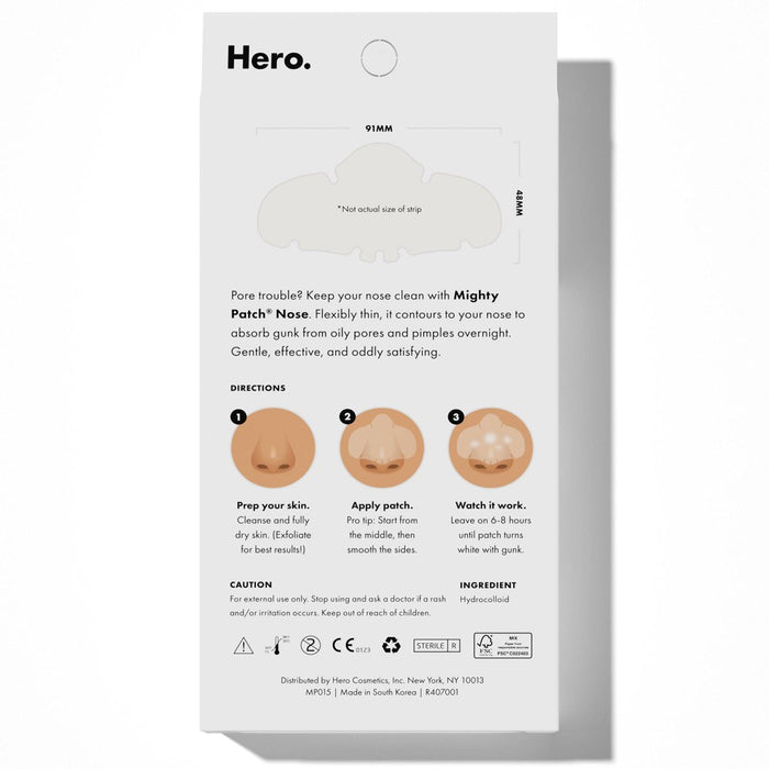 Hero Cosmetics Mighty Nose Patch - 10ct