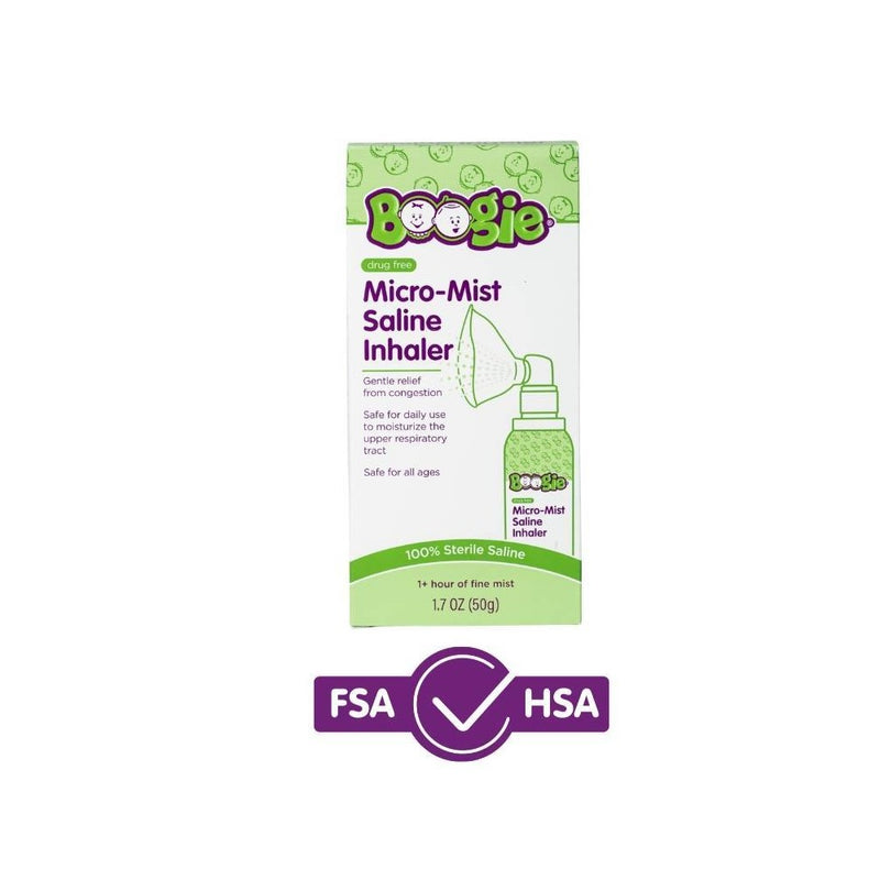 Boogie Wipes Micro Mist Saline Inhaler - 1.7 fl oz