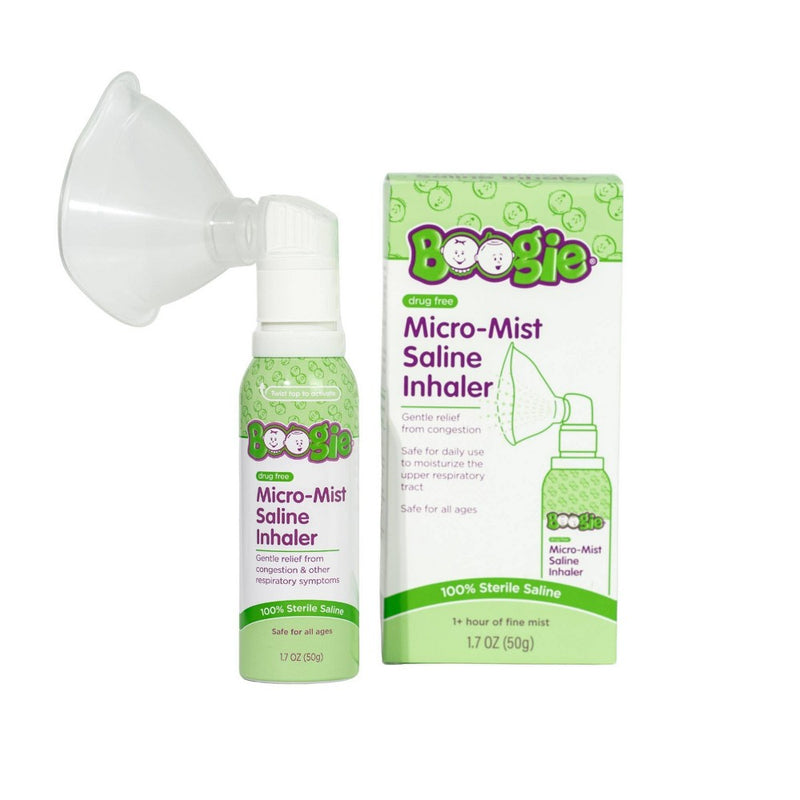 Boogie Wipes Micro Mist Saline Inhaler - 1.7 fl oz
