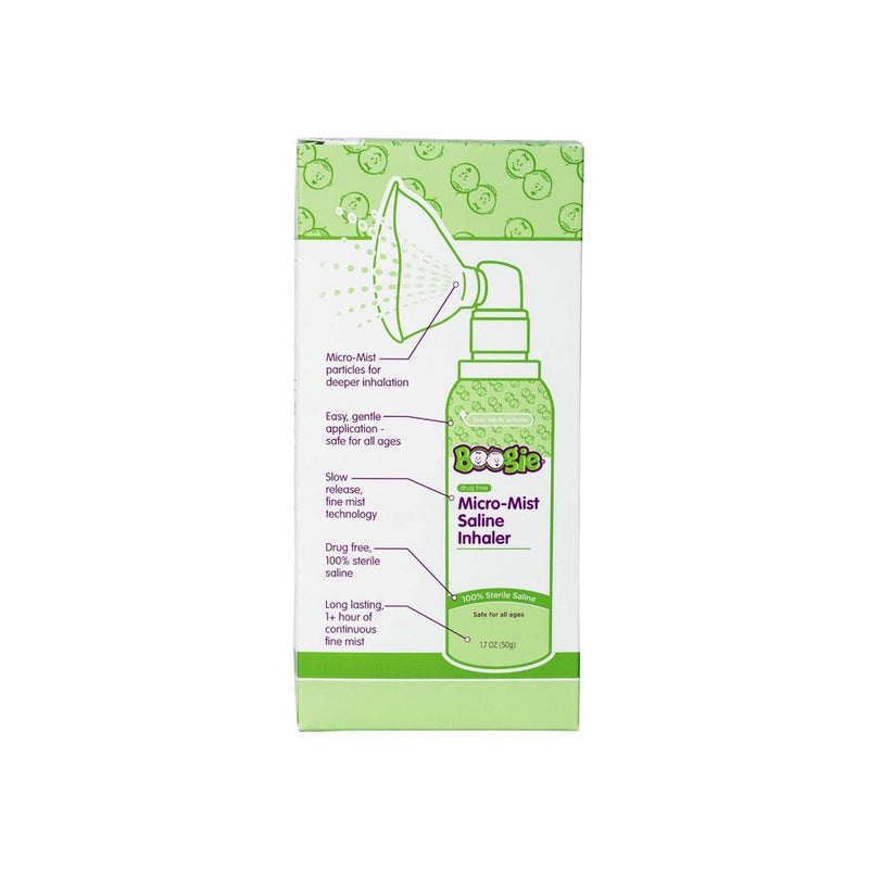 Boogie Wipes Micro Mist Saline Inhaler - 1.7 fl oz