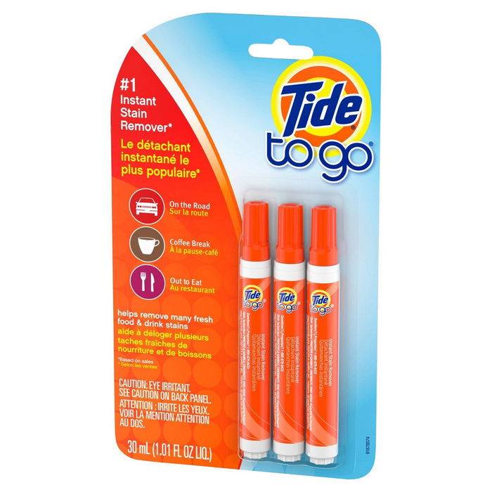 Tide To Go Stain Remover Pen - 3ct/1.01 fl oz
