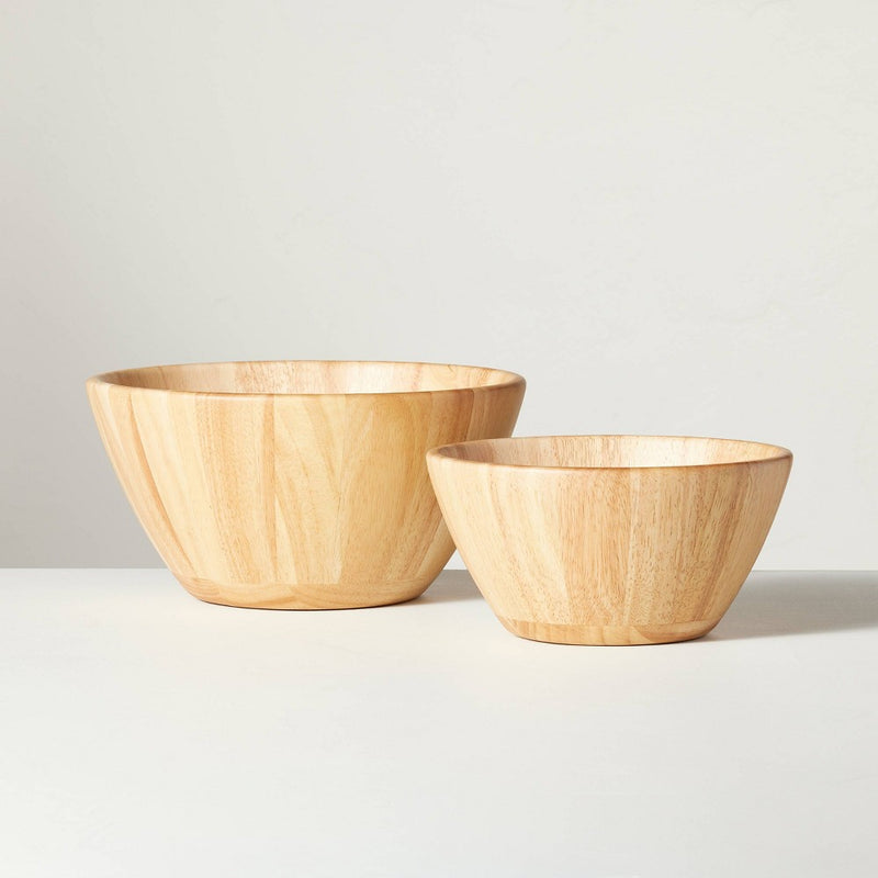 191oz Wooden Serving Bowl Natural - Hearth & Hand with Magnolia
