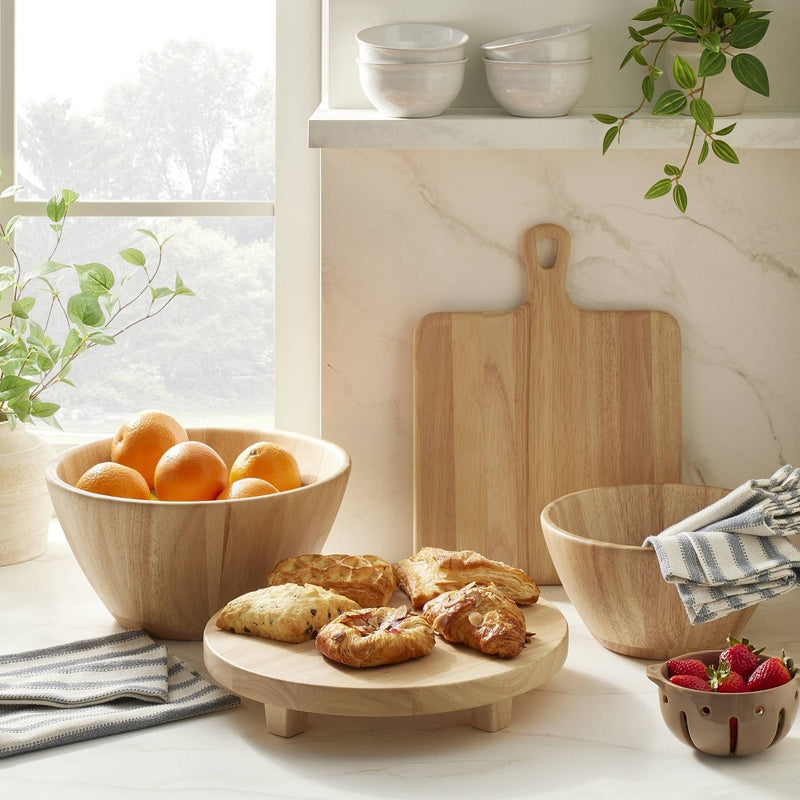 191oz Wooden Serving Bowl Natural - Hearth & Hand with Magnolia