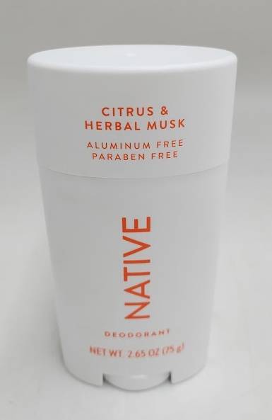 Native Deodorant - Citrus & Herbal Musk - Aluminum Free - 2.65 oz