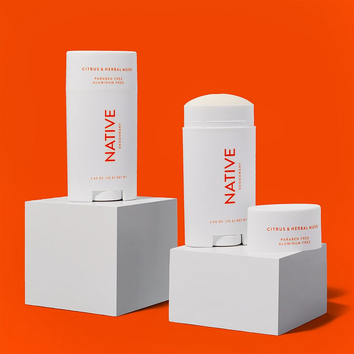 Native Deodorant - Citrus & Herbal Musk - Aluminum Free - 2.65 oz