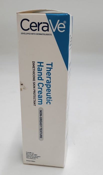 CeraVe Therapeutic Hand Cream for Dry Cracked Hands Unscented - 3oz EXP:12/2026