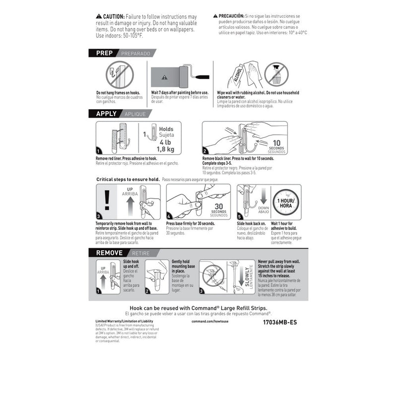 Command Decorative Hooks Black