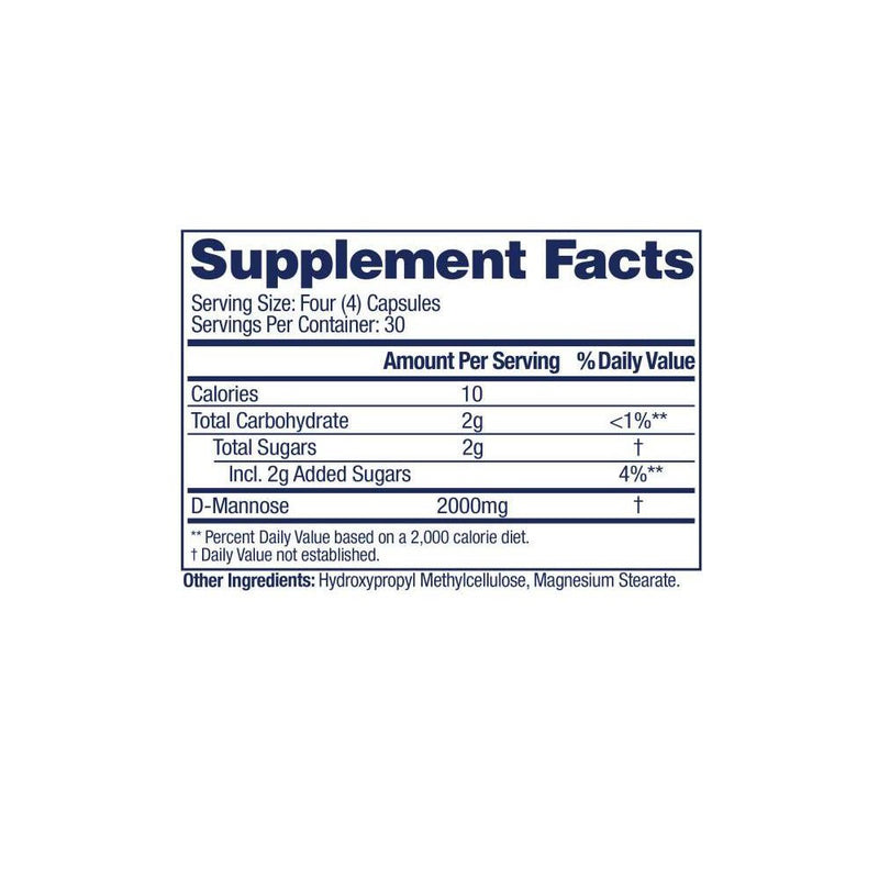 AZO Cleanse + Protect D-Mannose Capsules for Urinary Tract Health - 120ct