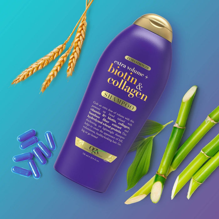 OGX Extra Strength Biotin and Collagen Shampoo - 25.4 fl oz