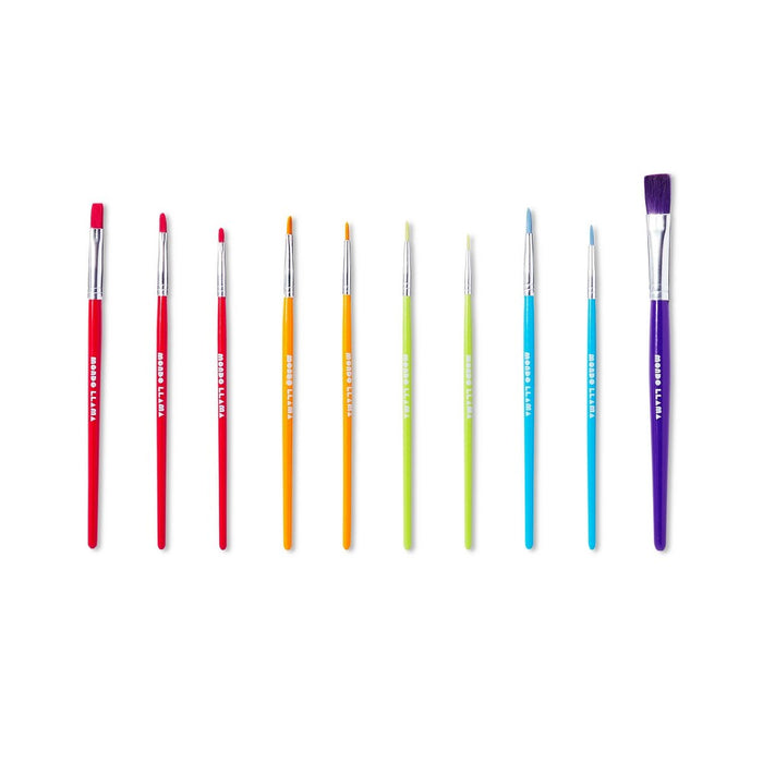 10pc Paintbrush Set - Mondo Llama